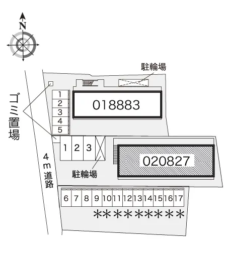 ★手数料０円★枚方市出屋敷元町　月極駐車場（LP）